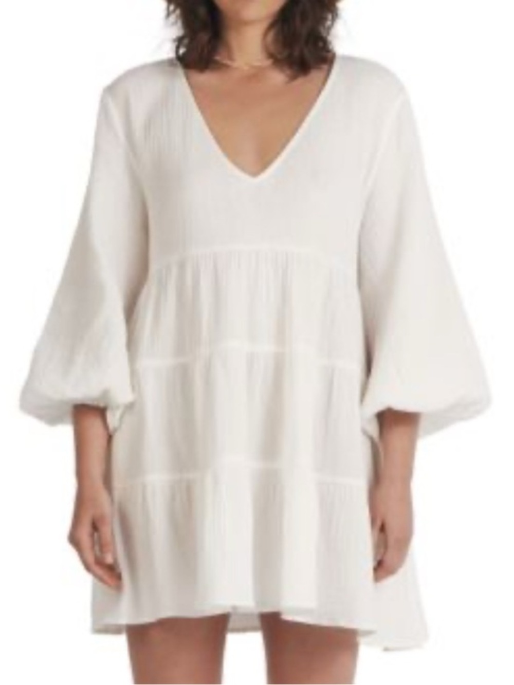 Charlie Holiday Agatha 100% Cotton Baby Doll Mini Dress 4
